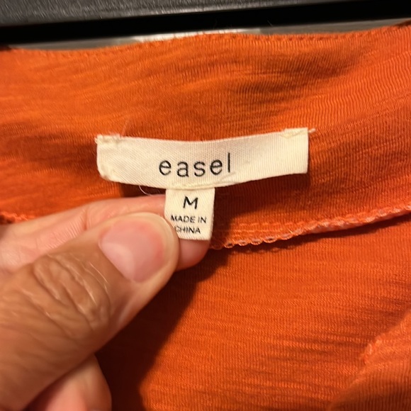 Easel orange Aztec embroidered top - Picture 2 of 4